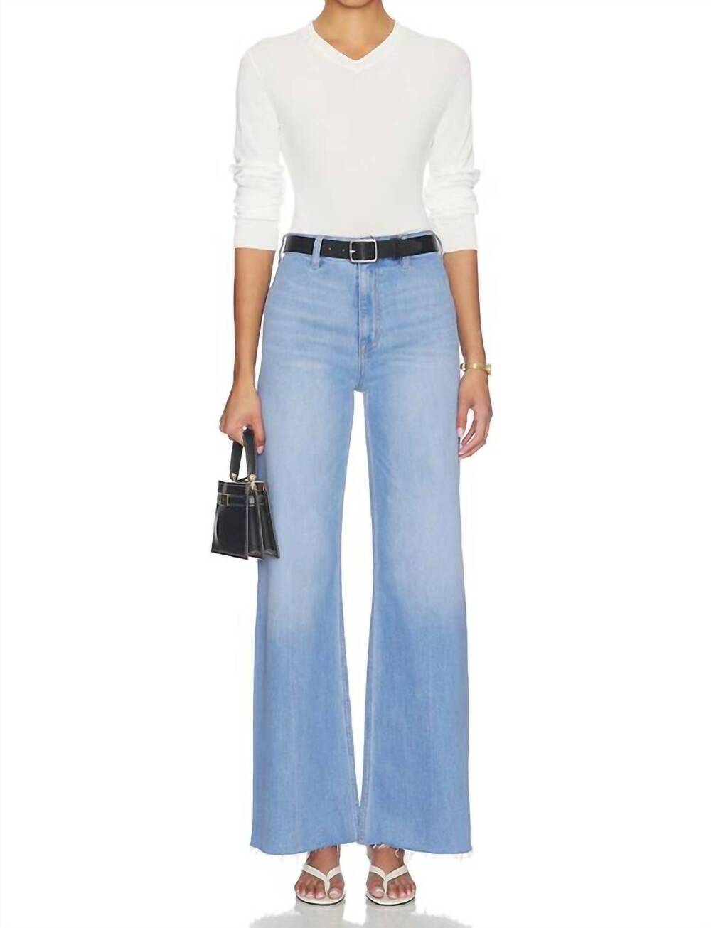 NEW PISTOLA penny high rise wide leg jean in whisper